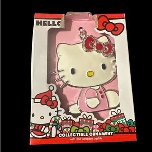Hello Kitty Pink and White Holiday Ornament
